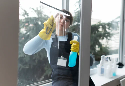 Nettoyage de vitres intérieures et extérieures aux Roches-l'Évêque
